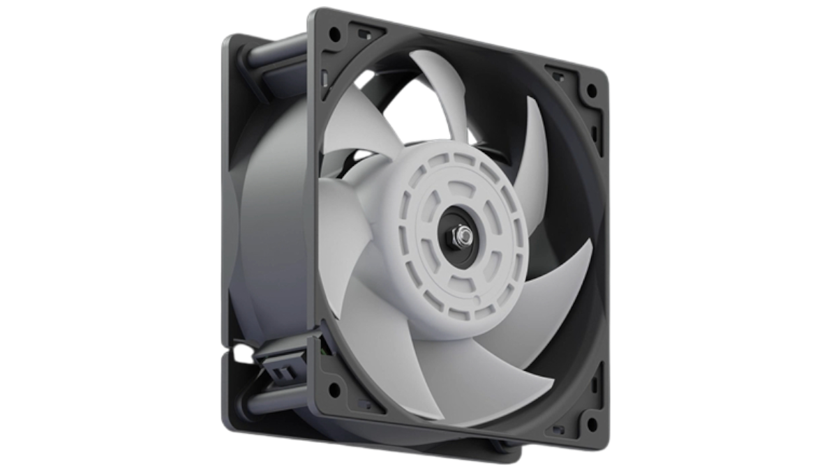 Complete industrial fan showing modular design